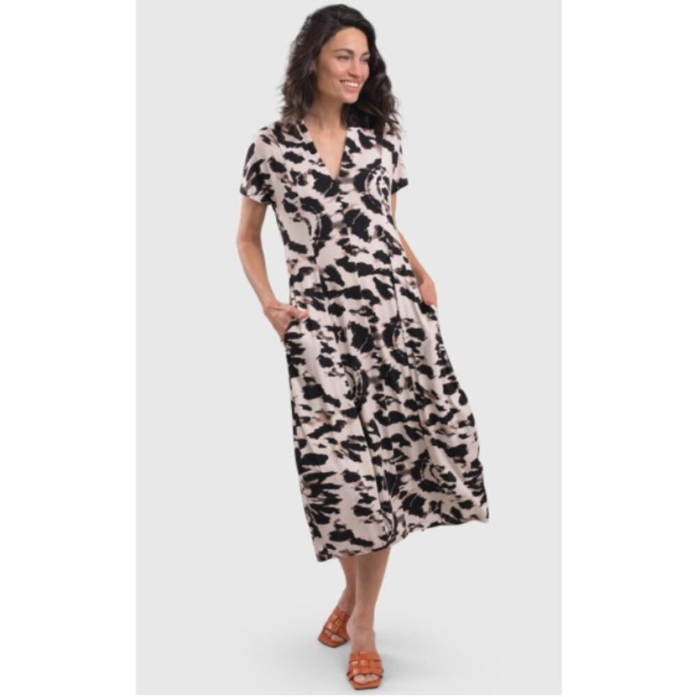 Alembika Tribal Cap Sleeve Dress
